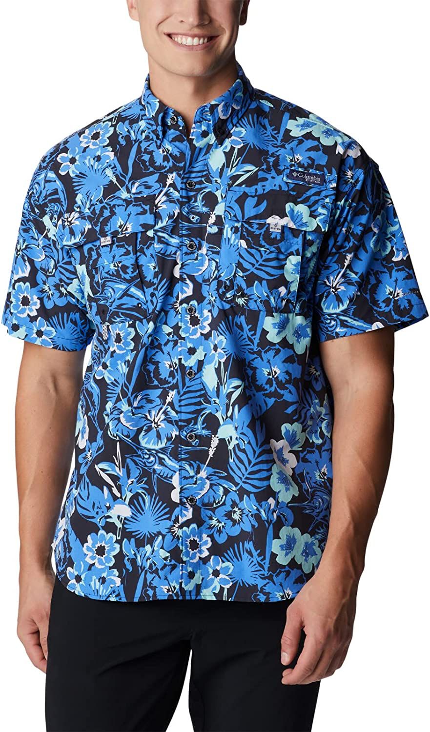 SUPER BAHAMA MC NEGRO FLORES AZUL